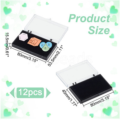 Plastic Box with Flocking Blister CON-WH0106-11A-1