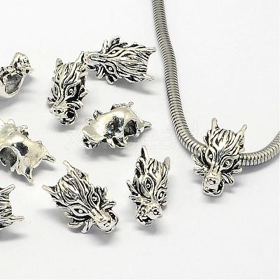 Alloy European Beads PALLOY-S079-022AS-1