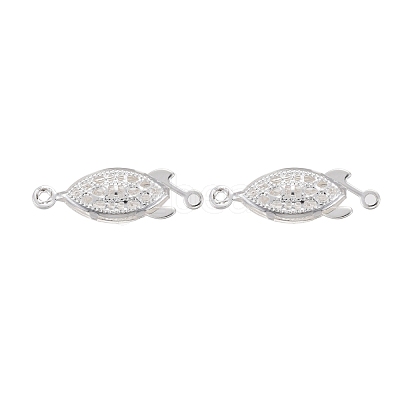 304 Stainless Steel Box Clasps STAS-P249-01S-1