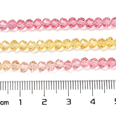 Transparent Painted Glass Beads Strands DGLA-A034-T3mm-A07-1