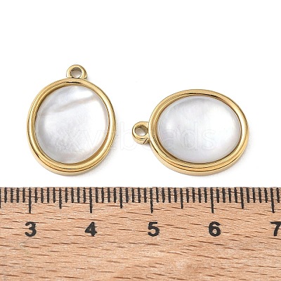 Natural Freshwater Shell Pendants SA-CBA11D7-10A-G-1