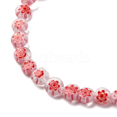 Handmade Millefiori Lampwork Beads Strands LAMP-G164-11L-1