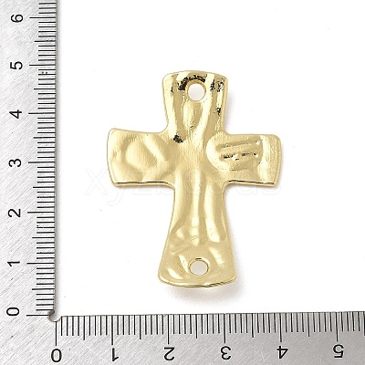 Alloy Textured Religion Cross Links Connector Charms FIND-Z127-01G-04-1