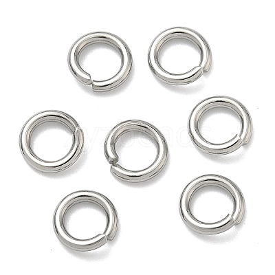 Tarnish Resistant 304 Stainless Steel Open Jump Rings X-STAS-E067-11-8mm-1