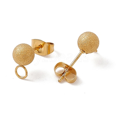 304 Stainless Steel Stud Earring Findings STAS-E179-05D-G-1
