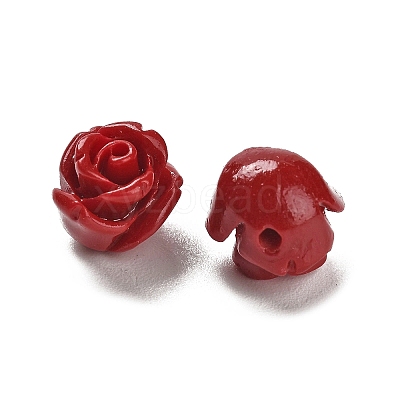 Synthetic Coral Carved Beads CORA-H003-01B-18-1