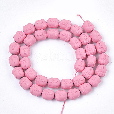 Spray Painted Non-magnetic Synthetic Hematite Beads Strands G-T116-28-05-1