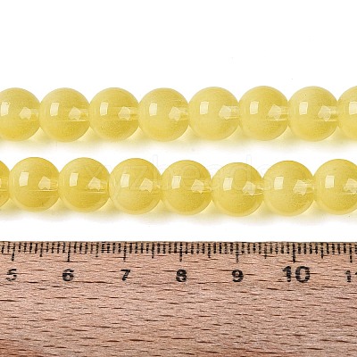 Transparent Glass Imitation Cat Eye Beads Strands GLAA-Q110-01C-17-1
