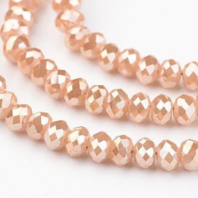 Electroplate Glass Beads Strands EGLA-P018-4mm-FR-A05-1