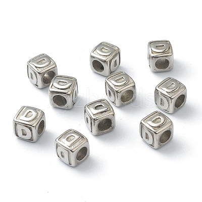 Tarnish Resistant 304 Stainless Steel European Beads STAS-H145-01D-P-1