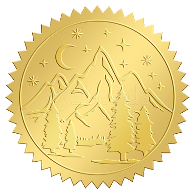 Self Adhesive Gold Foil Embossed Stickers DIY-WH0211-157-1