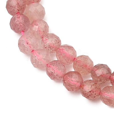 Natural Red and Green Strawberry Quartz Beads Strands GG-NH0006-A02-6mm-1