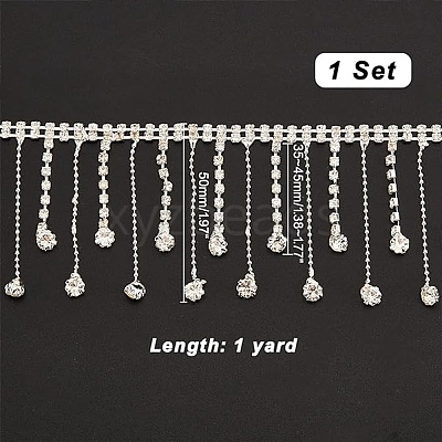 1 Yard Brass Rhinestone Strass Chains CHC-GA0001-04-1