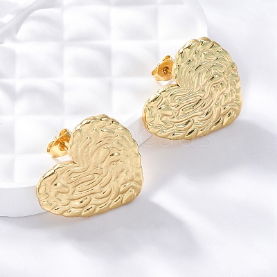 304 Stainless Steel Stud Earrings for Women LS-EJEW-L296-026G-1