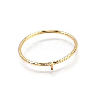 1/20 Yellow Gold Filled Stackable Rings Settings with Peg KK-Z116-01G-02-1