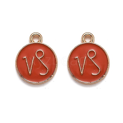 Alloy Enamel Pendants ENAM-S124-01B-12E-1