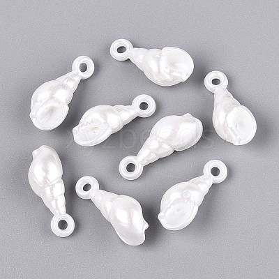ABS Plastic Imitation Pearl Pendants KY-T041-07-1