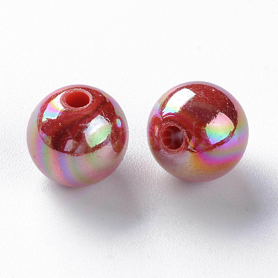 Opaque Acrylic Beads MACR-S370-D10mm-A14-1