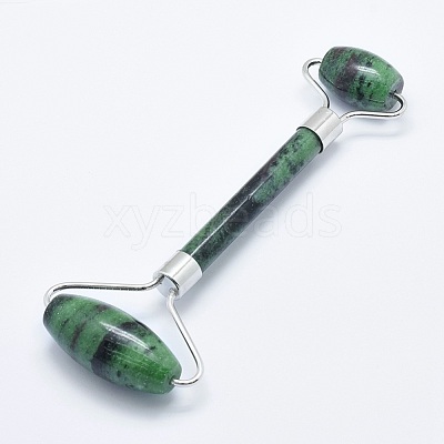 Natural Ruby in Zoisite Brass Face Massager MRMJ-G009-03P-1