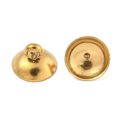 304 Stainless Steel Bead Cap Pendant Bails STAS-G224-24G-09-1