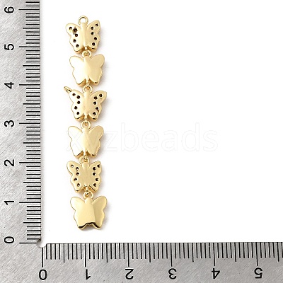 Brass Micro Pave Cubic Zirconia Big Pendants LS-KK-C164-01E-G-1