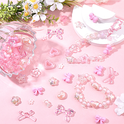 152Pcs Acrylic Beads OACR-BM0001-12B-1