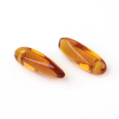 Czech Glass Charms GLAA-G077-01-1