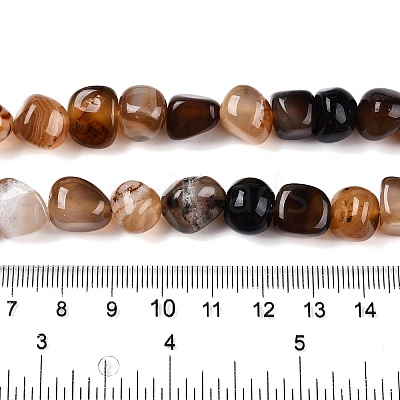 Natural Dyed & Heated Agate Beads Strands G-N342-65A-1