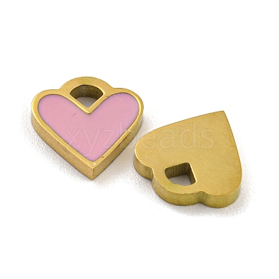 316 Surgical Stainless Steel Enamel Charms STAS-M073-37A-02G-1