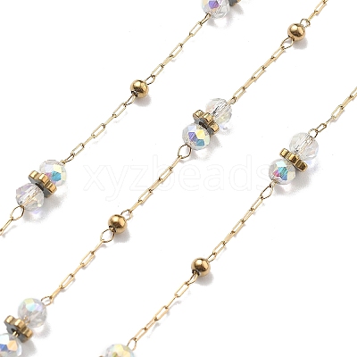 304 Stainless Steel Paperclip Chains CHS-P021-01G-08-1