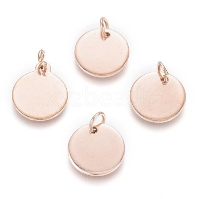 Ion Plating(IP) 304 Stainless Steel Charms EJEW-L238-03D-RG-1