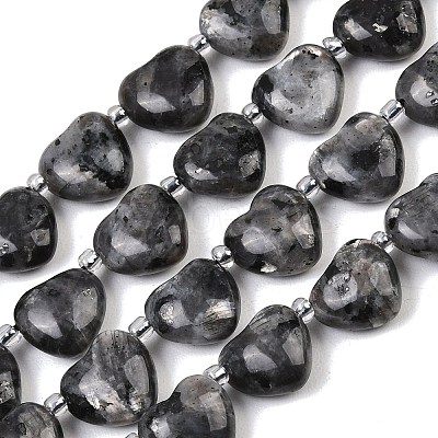 Natural Larvikite Beads Strands G-NH0069-A10-1