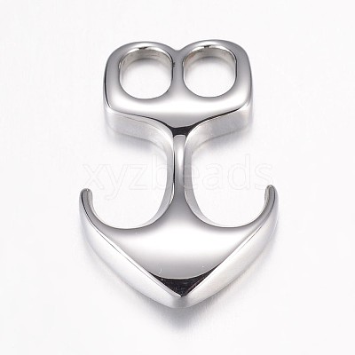 Non-Tarnish 304 Stainless Steel Hook Clasps STAS-P171-62P-1