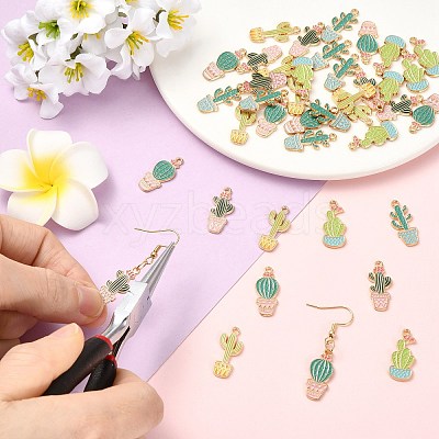 Alloy Enamel Pendants FIND-CJZ0002-001KCG-1