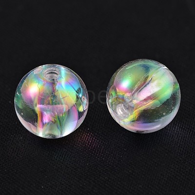 Eco-Friendly Transparent Acrylic Beads X-PL734-2-1
