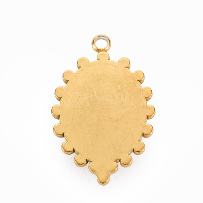 304 Stainless Steel Pendants STAS-N087-42I-1
