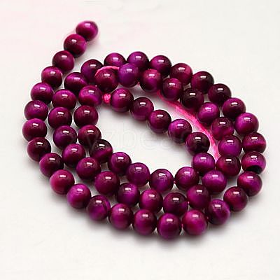 Natural Tiger Eye Beads Strands G-G448-8mm-17AB+-1