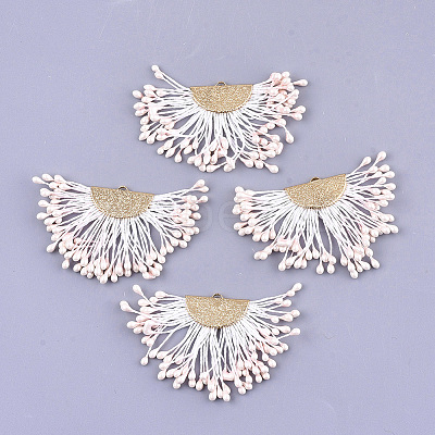 Polycotton(Polyester Cotton) Tassel Pendant Decorations FIND-T041-01-1