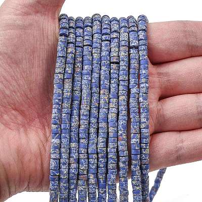 Dyed Synthetic Imperial Jasper Beads Strands G-Z089-A03-N-1
