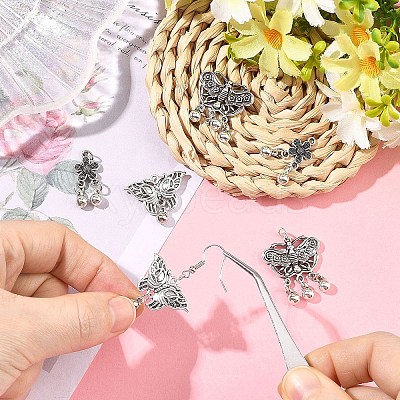 6Pcs 3 Styles Tibetan Style Alloy Pendants FIND-YW0011-65-1