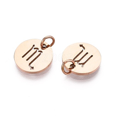 304 Stainless Steel Charms STAS-Q201-T445-8R-1