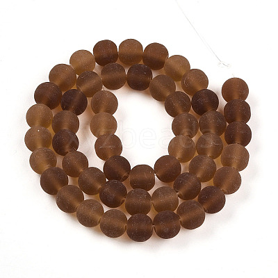 Transparent Glass Beads Strands GLAA-T032-T8mm-MD23-1