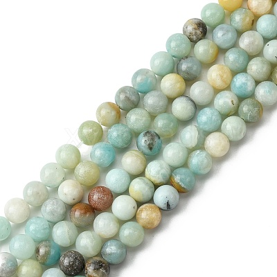 Natural Flower Amazonite Beads Strands LS-Z26N5017-1