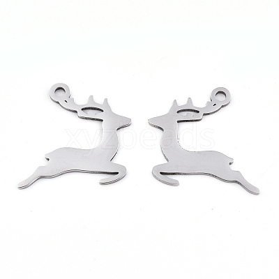 Non-Tarnish Christmas 201 Stainless Steel Pendants STAS-S081-065-1