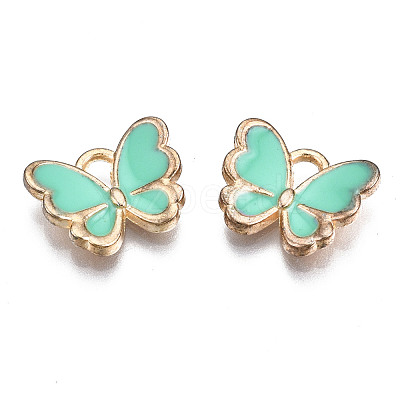 Alloy Enamel Charms X-ENAM-S121-070F-1
