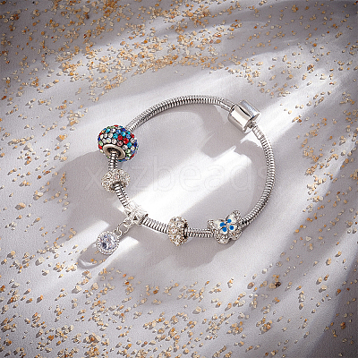 304 Stainless Steel European Style Bracelets for Jewelry Making STAS-PH0006-02B-1