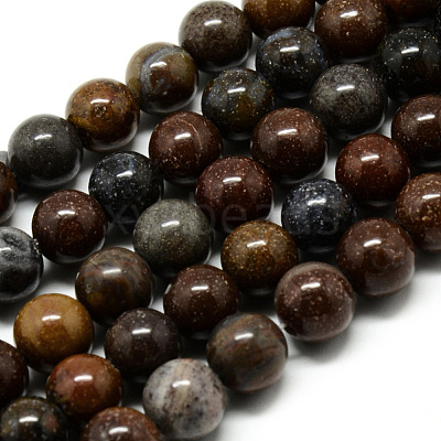 Natural Mookaite Beads Strands G-Q462-48-6mm-1