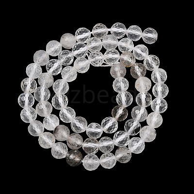 Natural Herkimer Diamond Beads Strands GG-NH0014-D03-6mm-1
