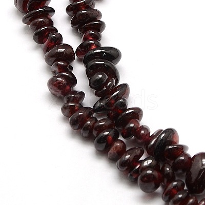 Natural Garnet Beads Strands X-G-P035-18-1