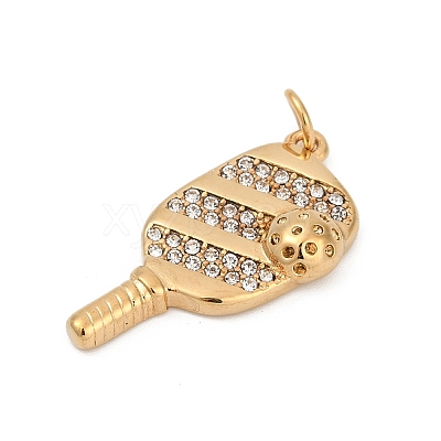 304 Stainless Steel Micro Pave Cubic Zirconia Pendants STAS-D305-02G-E-1